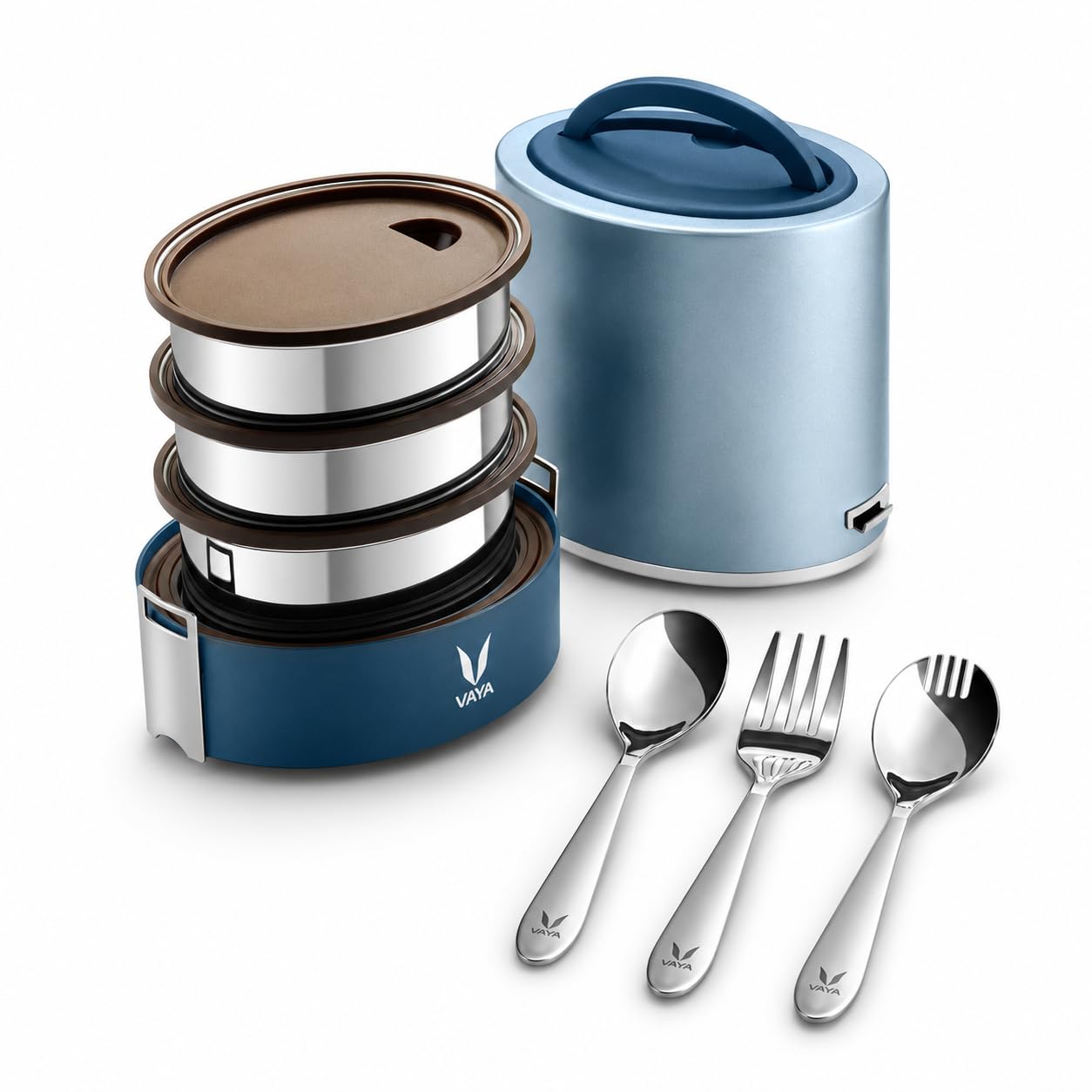 Buy VAYA TYFFYN 1000ml Stainless Steel Lunch Box for Office